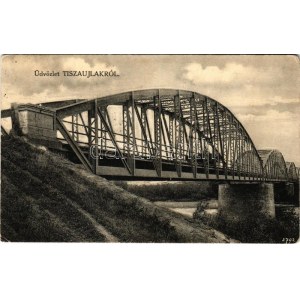 1931 Tiszaújlak, Vulok, Vilok, Vylok; híd / bridge (EK)
