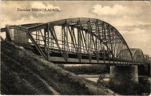 1931 Tiszaújlak, Vulok, Vilok, Vylok; híd / Brücke (EK)