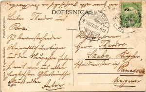 1908 Barilovic, kirándulók. M. Fogina kiadása / randonnée (EK)