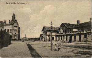 Bród, Nagyrév, Slavonski Brod, Brod na Savi; Kolodvor / vasútállomás / železniční stanice