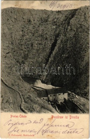 1903 Drnis, Prolaz Cikole / Wasserwerk (Rb)