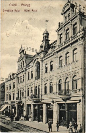 1906 Eszék, Essegg, Osijek ; Svratiste Rajal / szálloda / hôtel (EK)