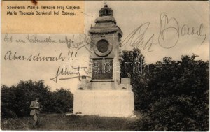Eszék, Essegg, Osijek; Spomenik Marije Terezije / Mária Terézia emlékmű / monument