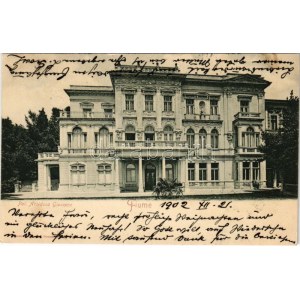 1902 Fiume, Rijeka; Pal. Arciduca Giuseppe / palác