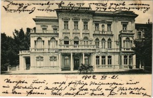 1902 Fiume, Rijeka; Pal. Arciduca Giuseppe / palazzo