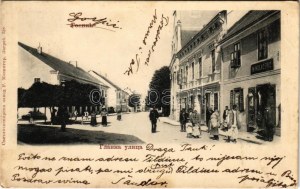 1908 Goszpics, Gospic; Fő utca, M. Kolacevic üzlete / Hauptstraße, Geschäft (EK)