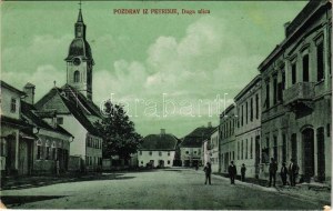 1917 Petrinya, Petrinja ; Duga ulica / rue (EK) + 