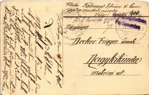 1918 Pozsega, Pozega; Trg Franje Josipa / Ferenc József tér / square (kopott sarkak / worn corners...