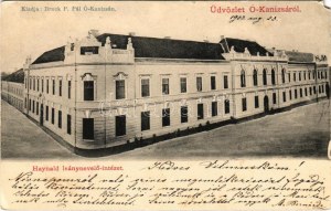 1903 Magyarkanizsa, Ókanizsa, Ó-Kanizsa, Stara Kanjiza; Haynald leánynevelő intézet. Bruck P. Pál kiadása ...