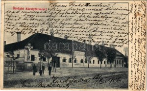 1906 Nagykárolyfalva, Károlyfalva, Karlsdorf, Banatski Karlovac ; utca / rue (EK)