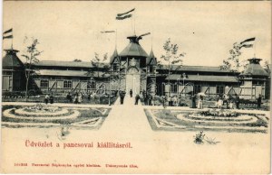 1905 Pancsova, Pancevo; Kiállítás, Ipar Csarnok. Népkonyha kiadása / Mostra...