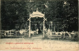 1905 Pancsova, Pancevo ; Kiállítás, cukrászda. Népkonyha kiadása / Exposition, confiserie (fl...