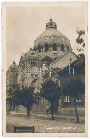 Pancsova, Pancevo; zsinagóga / synagóga