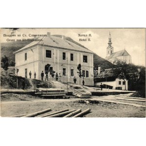 1909 Zalánkemén, Szalánkemén, Alt-Slankamen; II. szálloda, templom / Hotel, Kirche