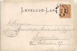 1899 (Vorläufer) Németújvár, Güssing; vár. M. Latzer & Söhne / hrad (r)