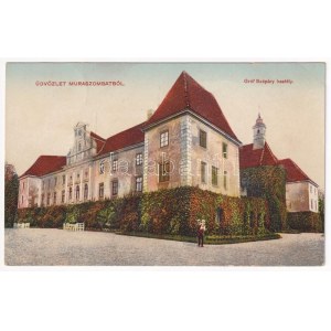 1914 Muraszombat, Murska Sobota; Gróf Szapáry vár. Balkányi Ernő kiadása / castello