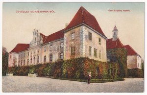 1914 Muraszombat, Murska Sobota; Gróf Szapáry vár. Balkányi Ernő kiadása / hrad
