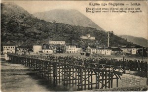 Lezhe, Lezhja; Kujtim nga Shqypenia / Pozdrav z Albánie, most (fl)