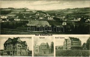 1933 Bad Schallerbach, Schallerbacherhof, Sprudel, Hotel Austria / lázně, perlivá voda, hotel (malá slza...