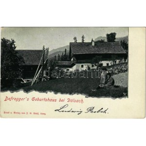 1901 Dölsach (Tirol), Defregger's Geburtshaus / Geburtshaus von Franz Defregger, österreichischer Maler (EK...