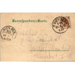 1898 (Vorläufer) Tirol, Künstler-Postkarte der Meggendorfer Blätter No. 2. / Tyrolský folklór. Secese, litografie s...