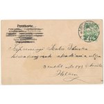 1912 Vienna, Vienna, Bécs; montaggio con mongolfiera, signora e signore (EK)