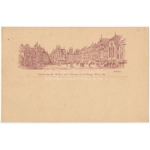 1892 (Vorläufer) Wien, Vienna, Bécs; International Musik- und Theater Ausstellung, Altwien ...