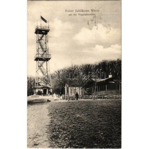 1909 Wiedeń, Wiedeń, Bécs XVI. Vogeltenwiese, Kaiser Jubiläums Warte / wieża widokowa