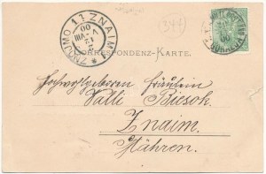 1900 Gorazde, Gorazda; Centrale / widok ogólny, serbska cerkiew prawosławna (wycięcie)