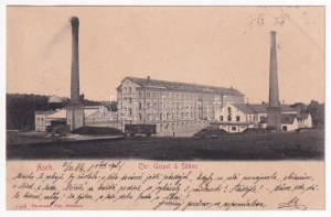 1904 As, Asch; Chr. Geipel & Söhne / textilná továreň, tkáčovňa (mokrý kút)