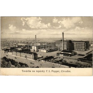 Chrudim, Továrna na topánky F.L. Popper. Rozsírovacia stavba 1925 / fabryka obuwia (fl)