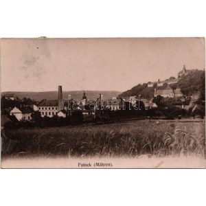 Fulnek, Fulneck (Mähren); general view, castle. C. Blaschke (felületi sérülés / surface damage)