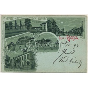 1899 (Vorläufer) Hodonín, Göding; Deutsche Reatschute, K. K. Haupttabak Fabrik, K. K. Schloss, Cavallerie Kaserne ...