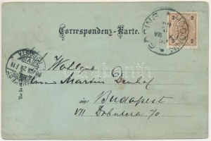 1899 (Vorläufer) Hodonín, Göding ; Deutsche Reatschute, K. K. Haupttabak Fabrik, K. K. Schloss, Cavallerie Kaserne ...