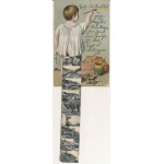 1911 Karlovy Vary, Karlsbad ; leporellocard avec 10 images. Un petit garçon peint, un jouet. Lithographie WSSB (EK...