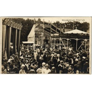 1927 Liberec, Reichenberg ; Reicehnberger Prater / parc d'attractions. Foto Madlé photo (coupe)