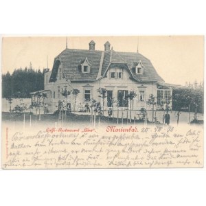 1899 (Vorläufer) Mariánské Lázne, Marienbad; Caffé-Restaurant Ahn. Hermann Poy (EK)