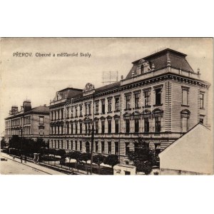 1913 Prerov, Prerau; Obecné a mestanské skoly / scuole