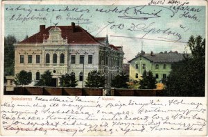 1908 Rokycany, Sokolovna, Nádrazí / Budynek Sokoła, stacja kolejowa