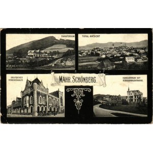 Šumperk, Mährisch Schönberg; Deutsches Vereinshaus, Sanatorium, total ansicht...