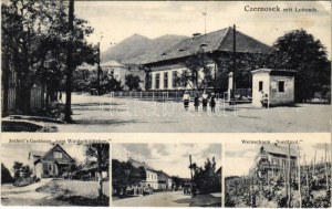 1938 Velké Zernoseky, Czernosek mit Lobosch ; Seifert's Gasthaus 