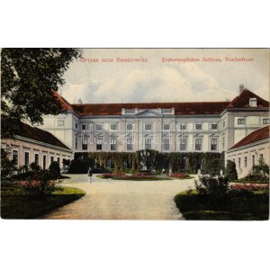 Židlochovice, Groß Seelowitz, Gross Seelowitz; Erzherzogliches Schloss, Vorderfront. Verlag von Josef Istl / castle...