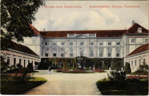 Zidlochovice, Groß Seelowitz, Groß Seelowitz; Erzherzogliches Schloss, Vorderfront. Verlag von Josef Istl / Burg...