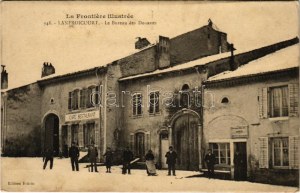 1914 Lanfroicourt, Le Bureau des Douanes / colný úrad v zime, kaviareň a reštaurácia (fl)