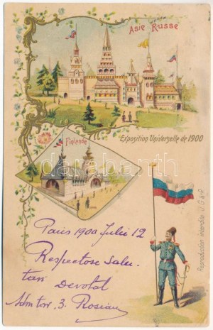 1900 Paříž, Exposition Universelle de 1900. Asie Russe, Finlande / Paris World Fair...