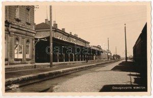 1939 Daugavpils, Dvinsk, Dwinsk; stacija / stazione ferroviaria. foto