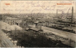 1931 Bielsko-Biala, Bielitz; Bahnhof und Bahnanlagen / nádraží, vlaky (r)