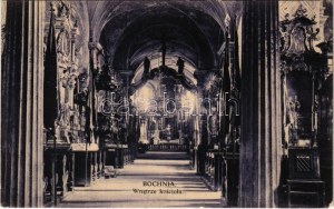 1915 Bochnia, Salzberg; Wnetrze kosciola / wnętrze kościoła (EK) + 