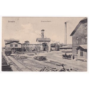 1916 Dziedzice, Dzieditz (Czechowice-Dziedzice); Silesiaschacht / baňa, priemyselná železnica (EK)