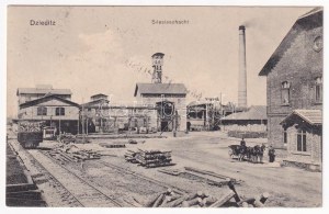 1916 Dziedzice, Dzieditz (Czechowice-Dziedzice) ; Silesiaschacht / mine, chemin de fer industriel (EK)